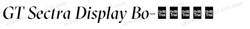 GT Sectra Display Bo字体转换